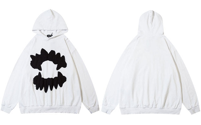 Ripped Teeth Patch Hoodies - Kopiwrite Kollective