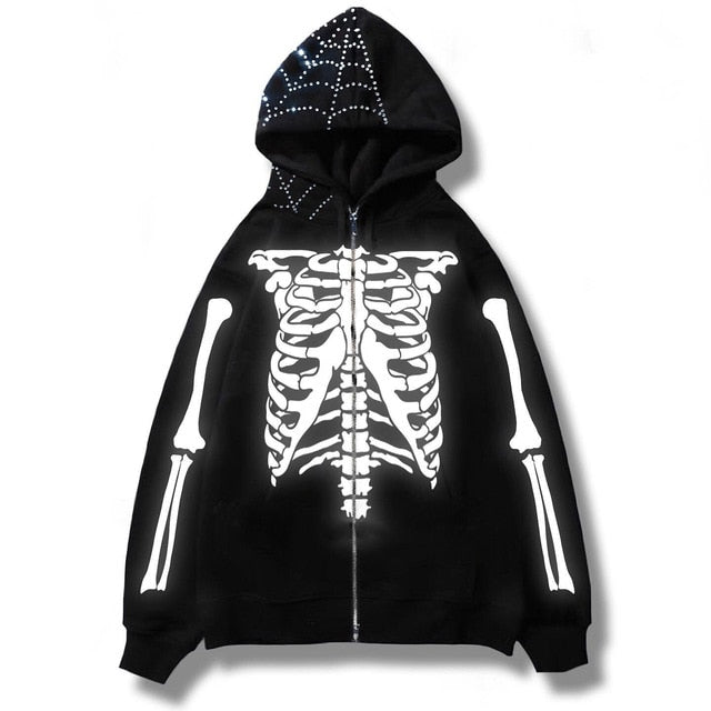 Men's Streetwear Skull Hoodies - Kopiwrite Kollective