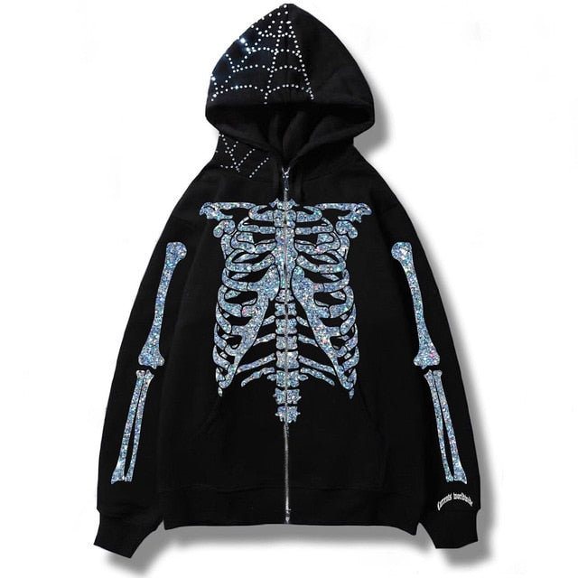 Men's Streetwear Skull Hoodies - Kopiwrite Kollective