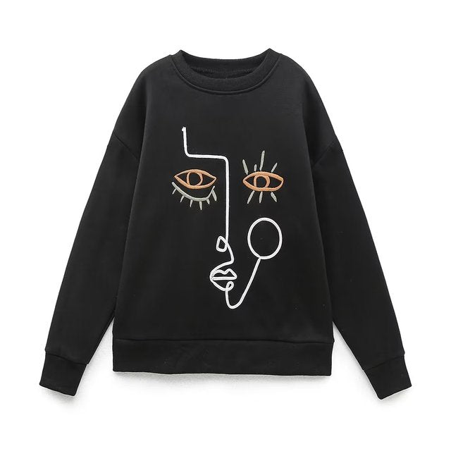 Women Fashion Printing Basic Sweatshirts - Kopiwrite Kollective