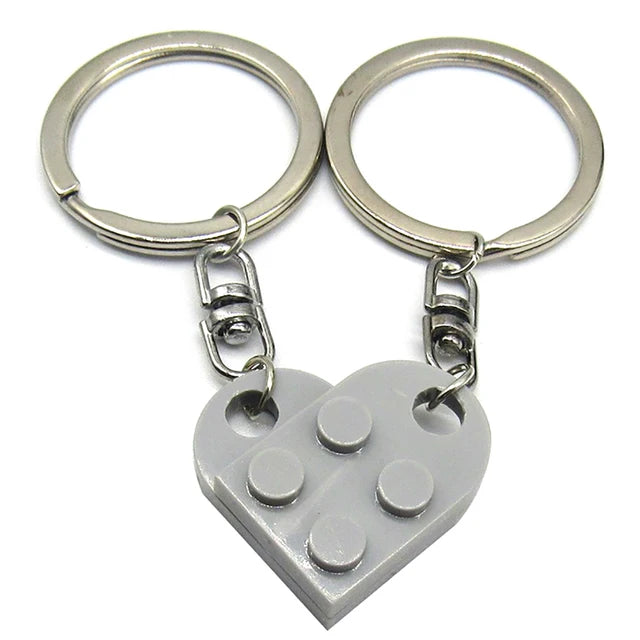 Cute Love Heart Brick Keychains - Kopiwrite Kollective