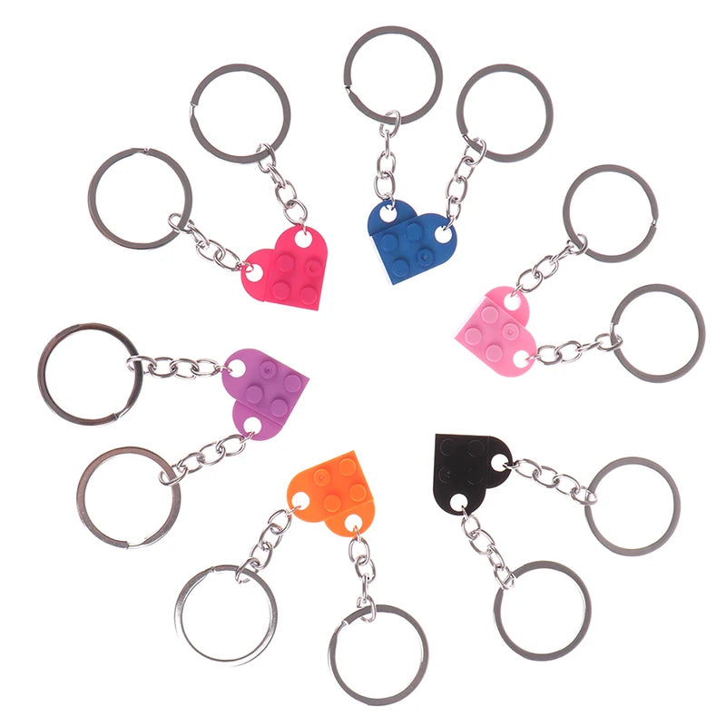 Cute Love Heart Brick Keychains - Kopiwrite Kollective