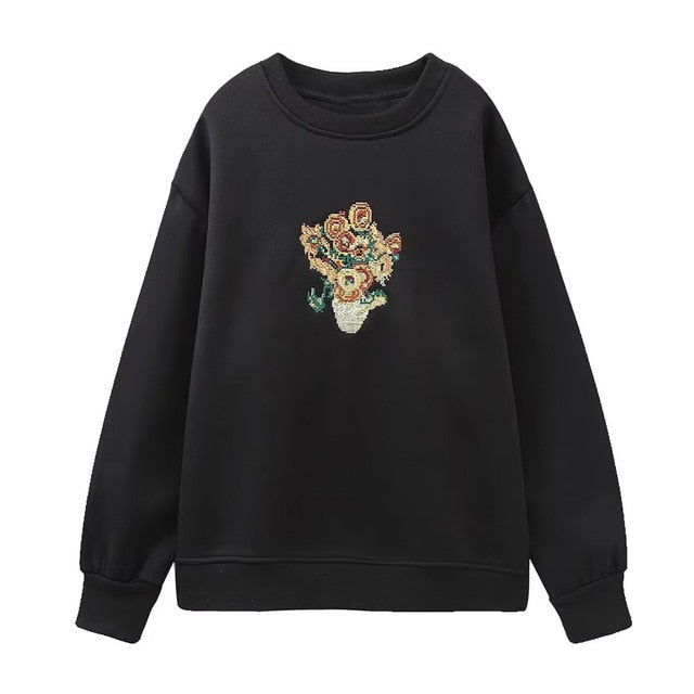 Women Fashion Printing Basic Sweatshirts - Kopiwrite Kollective