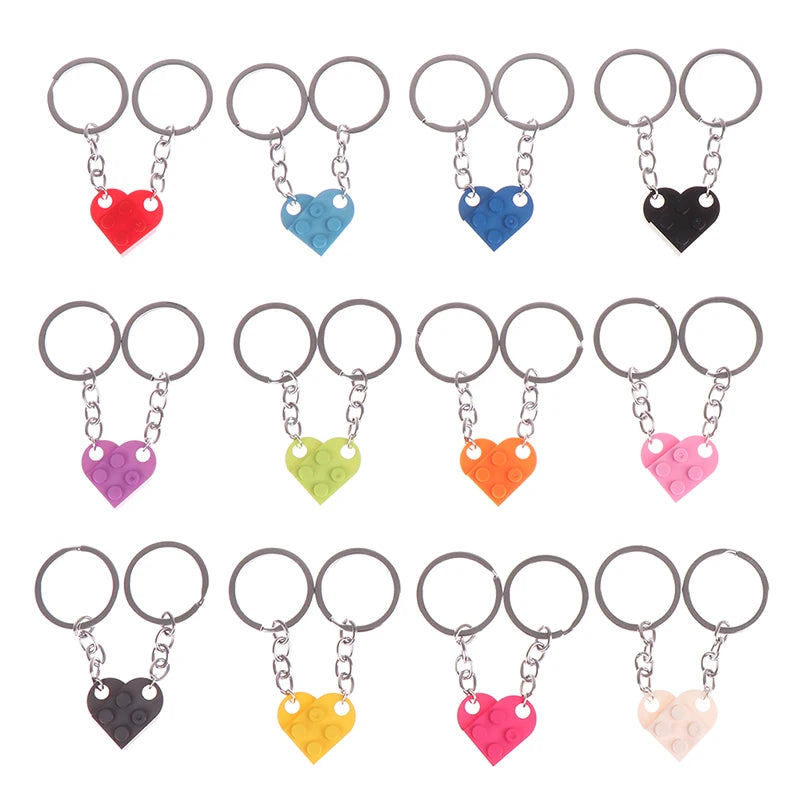 Cute Love Heart Brick Keychains - Kopiwrite Kollective