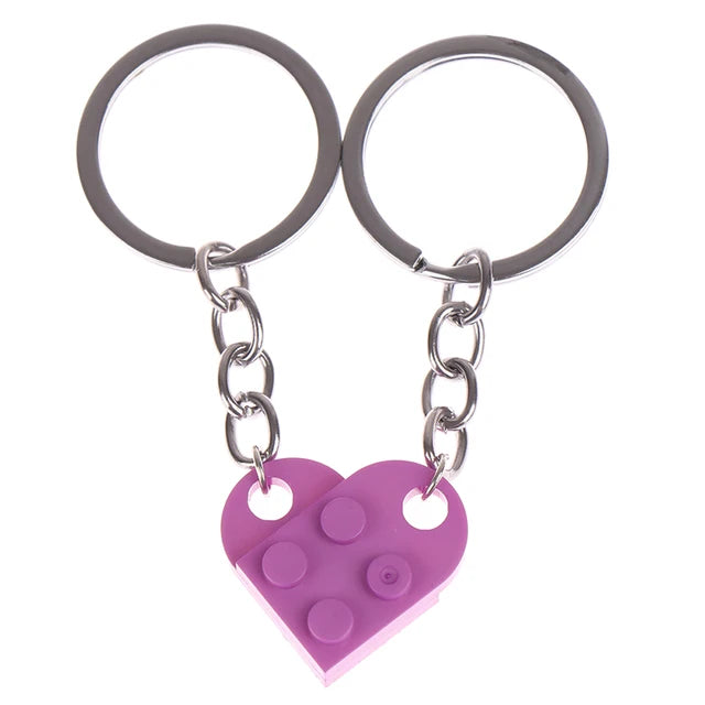 Cute Love Heart Brick Keychains - Kopiwrite Kollective