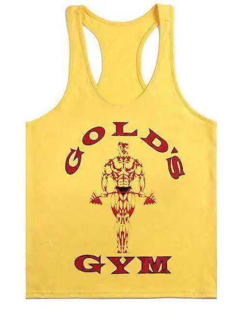 Golds Aesthetic Gym Tank Top Men - Kopiwrite Kollective