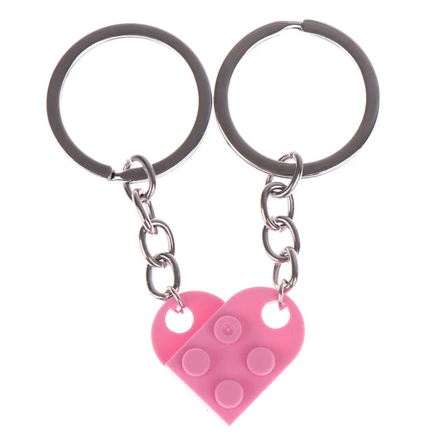 Cute Love Heart Brick Keychains - Kopiwrite Kollective