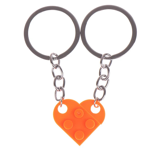 Cute Love Heart Brick Keychains - Kopiwrite Kollective