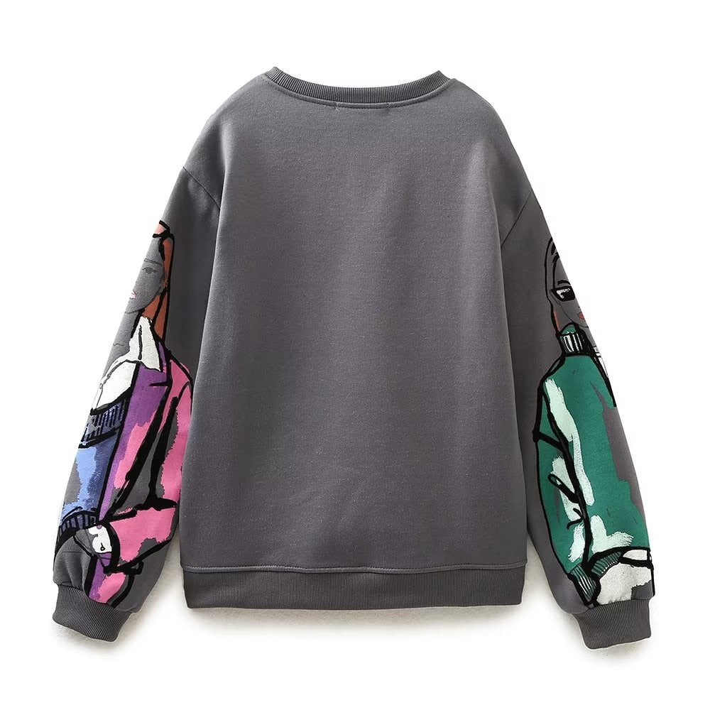 Women Fashion Printing Basic Sweatshirts - Kopiwrite Kollective