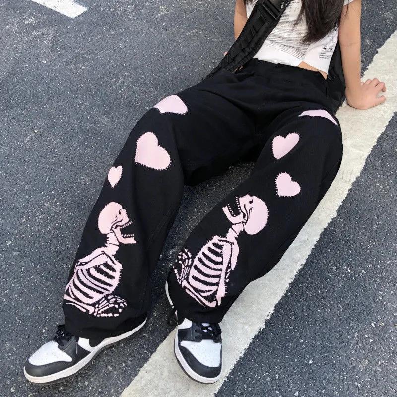 Love Skeleton Casual Pants - Kopiwrite Kollective