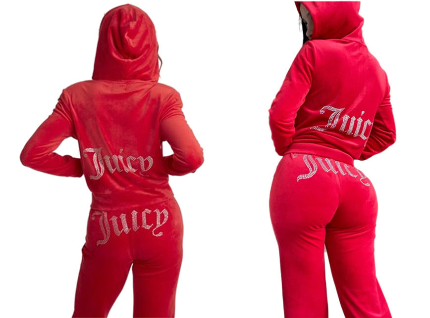 Juicy Sweatshirt and Pants with Diamonds - Kopiwrite Kollective