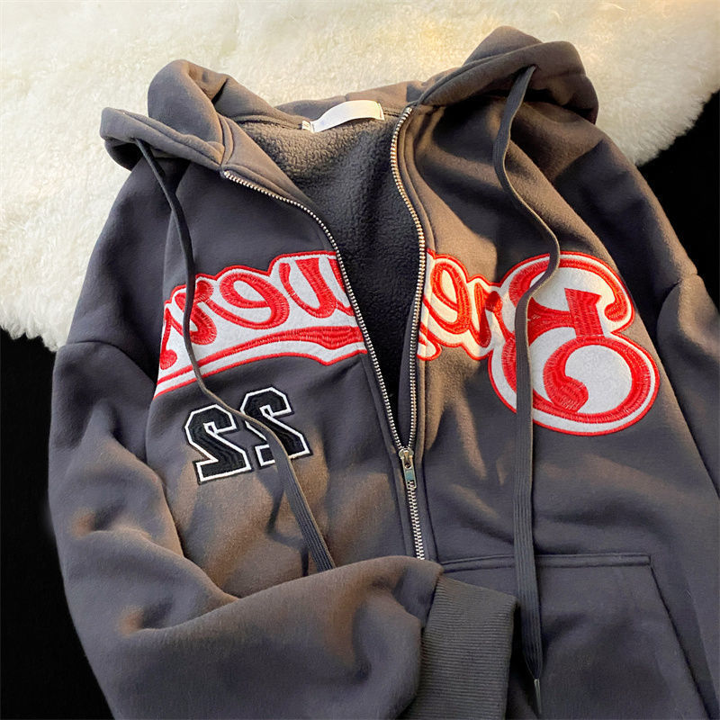 Letter Embroidery Hoodies for Women - Kopiwrite Kollective