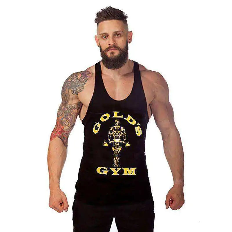 Golds Aesthetic Gym Tank Top Men - Kopiwrite Kollective